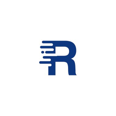 r harfi logo simgesi ve vektörü