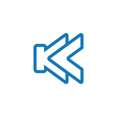 K harfi logo simgesi ve vektörü