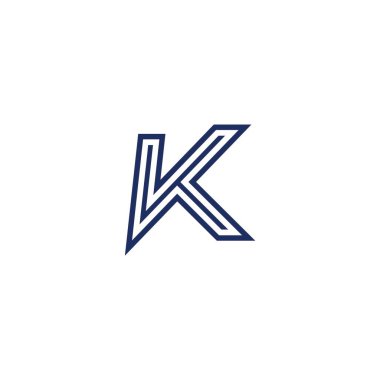 K harfi logo simgesi ve vektörü