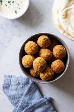 Taze nohut köftesi. Sağlıklı beslenme. Vejetaryen yemeği.