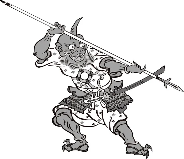 Ukiyo Oni Part — Image vectorielle