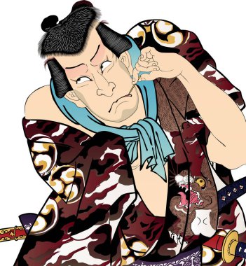 Ukiyo-e Kabuki aktörü, Bölüm 102