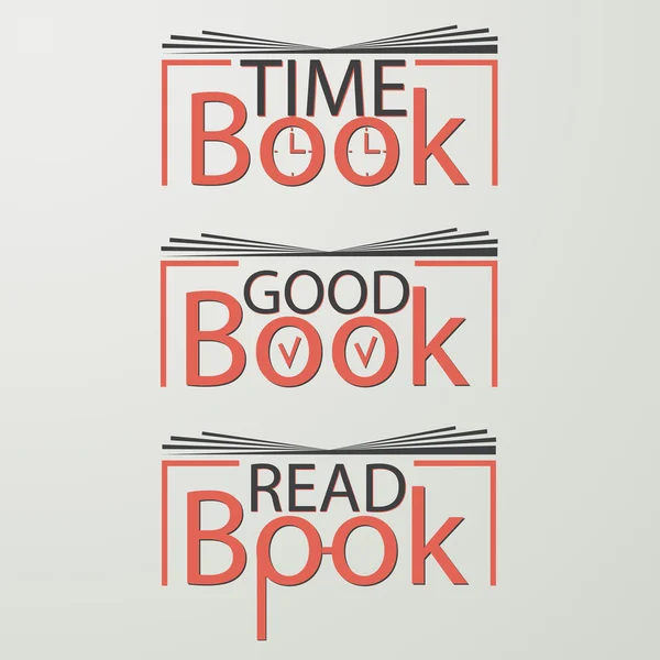 Логотип книги — стоковый вектор
