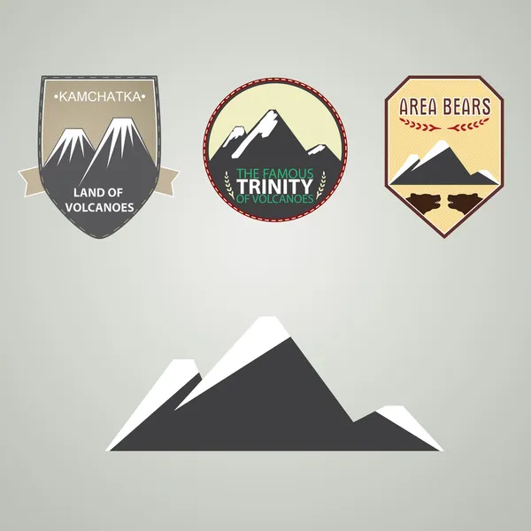 Los volcanes Ilustraciones De Stock Sin Royalties Gratis