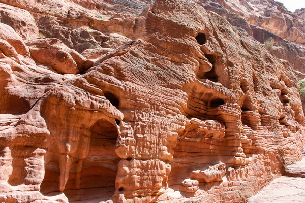 Jordan Mountains City Petra Daytime Landscape Sunny Bright Day — Stock Photo, Image