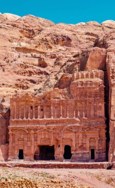 Petra Ürdün 'deki tapınaklar ve mezarlar, antik mimari