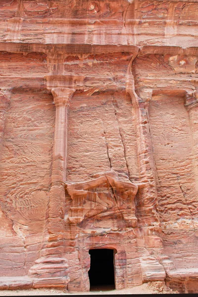 Petra Jordan城的庙宇和坟墓 古代建筑 — 图库照片