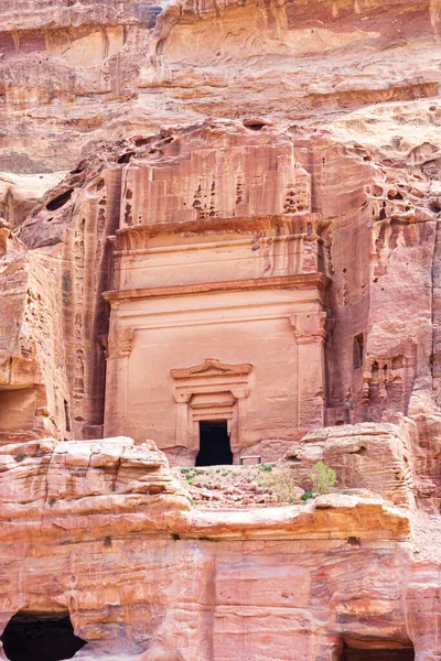 Templos Tumbas Ciudad Petra Jordania Arquitectura Antigua — Foto de Stock