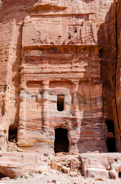 Temples Tombs City Petra Jordan Ancient Architecture — Stock Photo, Image