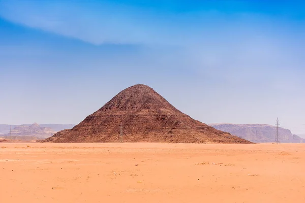 Sands Mountains Wadi Rum Desert Jordan Beautiful Daytime Landscape — Stock Photo, Image