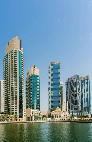 Ημερήσιο Αστικό Τοπίο Του Ντουμπάι Σύγχρονη Αρχιτεκτονική Της Περιοχής Της — Φωτογραφία Αρχείου