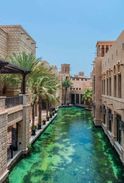 Beautiful Daytime Landscape Madinat Jumeirah Dubai Venice — Zdjęcie stockowe
