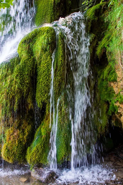 Plitvice Lakes Croatia Beautiful Summer Landscape Waterfalls — Stock Photo, Image