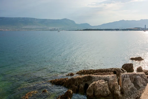 Split Adriatic Coast Croatia Dramatic Sky Seascape — Stockfoto