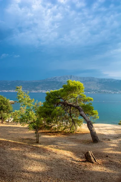 Split Adriatic Coast Croatia Dramatic Sky Seascape — Stockfoto