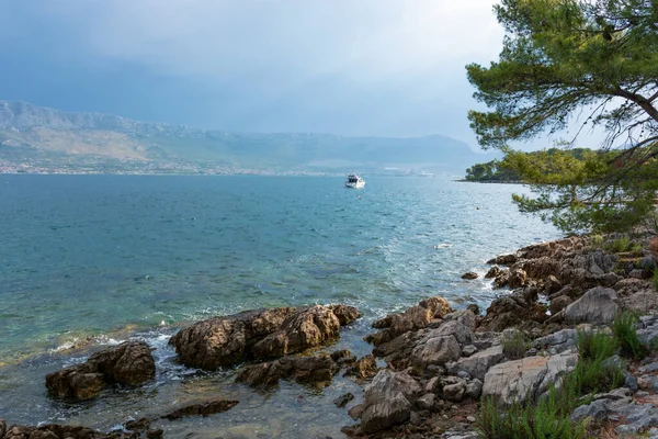 Split Adriatic Coast Croatia Dramatic Sky Seascape — Fotografia de Stock