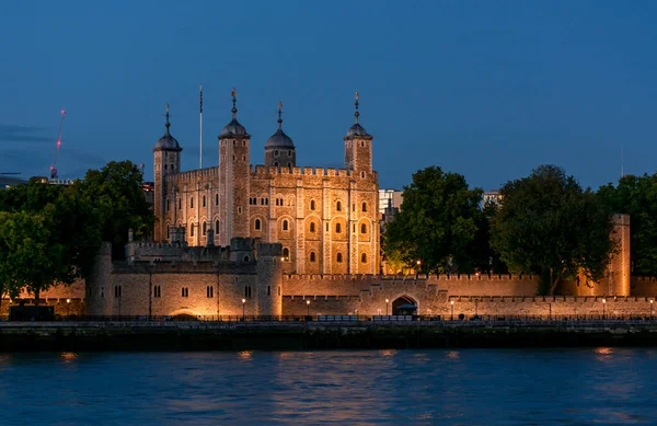 Fortress Standing Banks Thames Historical Center London One Oldest Buildings — Stock Photo, Image