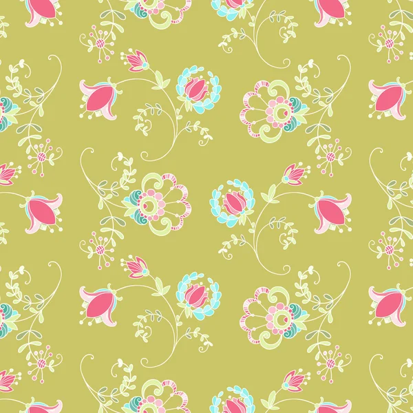 Seamless floral pattern — Stock Vector