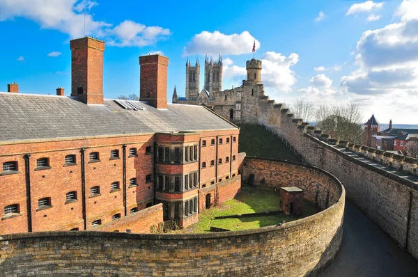 Lincoln castle and cathedral — Stock Photo, Image