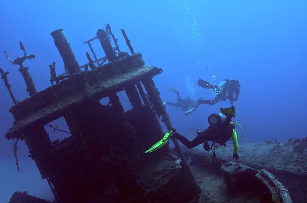 Wreck diving — Stock Photo, Image