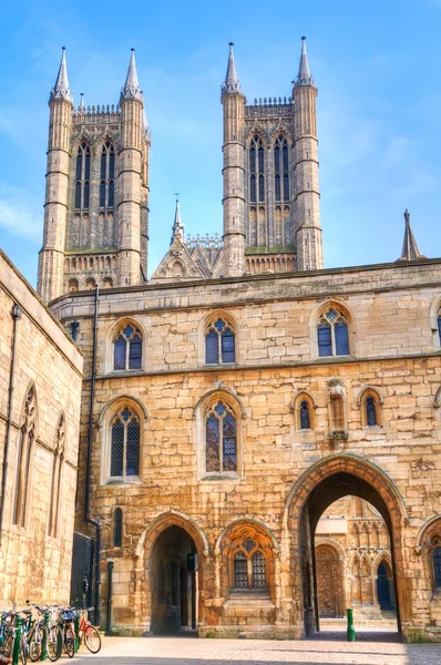 Castle Square and Lincoln Cathedral — Stock Photo, Image