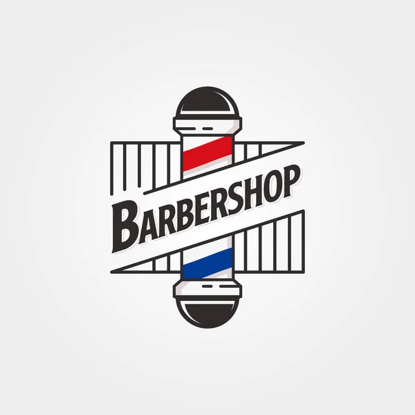 Design Logo Vintage Barbiere — Vettoriale Stock