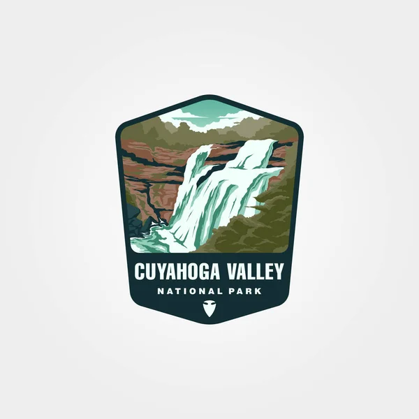 Cuyahoga Valley National Park Logo Vector Symbol Illustration Design National — Vetor de Stock