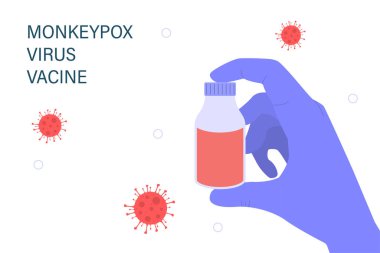 Vacine for MONKEYPOX virus banner.