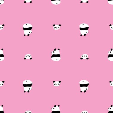 Panda Suratlı Vücut Kusursuz Desen