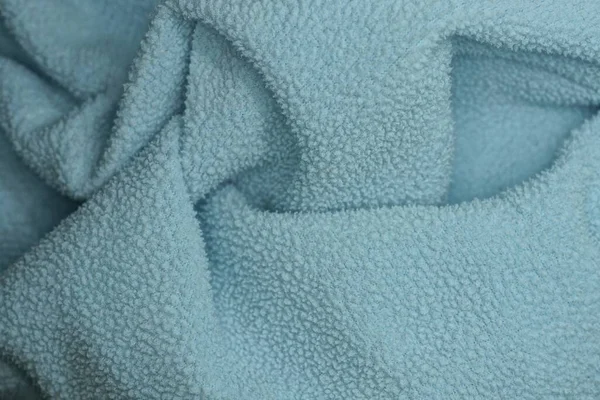Szürke Kék Szövet Textúra Egy Darab Régi Gyűrött Mater Ruhák — Stock Fotó