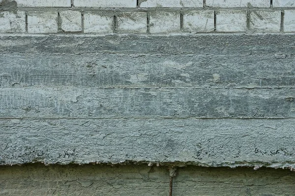 Stone Texture Gray Concrete Wall White Bricks Street — 图库照片