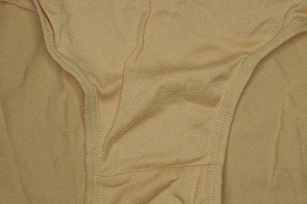 Brown Texture Fabric Crumpled Piece Cloth Seams — Zdjęcie stockowe