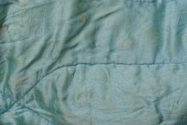 Background Fabric Piece Crumpled Blue Gray Dirty Cloth — 스톡 사진
