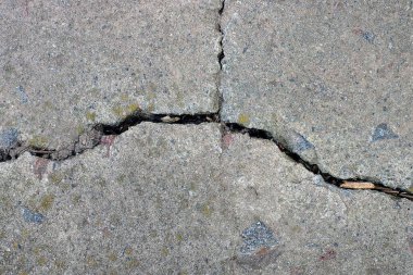 Eski bir kırık beton duvar gri taş doku