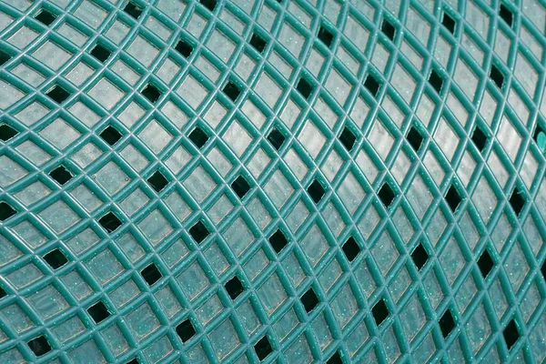 Зеленая Текстура Пластиковой Решетки Стене — стоковое фото