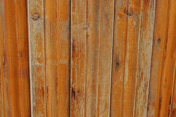 旧篱笆墙上的旧木板做成的褐色木制纹理 — 图库照片