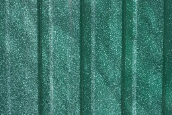 Зелений Метал Текстури Частина Залізній Смугастій Стіні Паркану — стокове фото