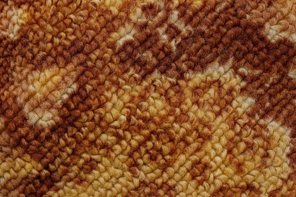 Braune Textur Aus Einem Stück Teppich Mit Muster — Stockfoto