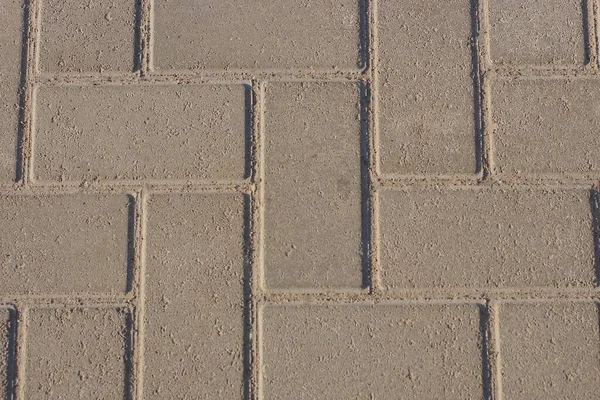 Gray Stone Background Paving Tiles Road Patterned Street — 스톡 사진