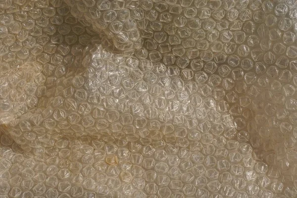 Gray Plastic Texture Old Crumpled Cellophane Package Pimples — Fotografia de Stock