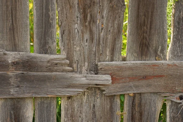 Gray Brown Wooden Texture Old Boards Wall Street — Zdjęcie stockowe