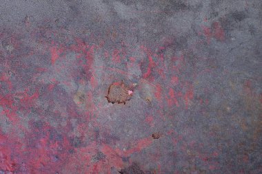 Eski kirli gri demir duvarın metal dokusu