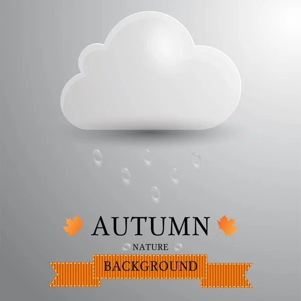 Background with cloud — Stock Vector