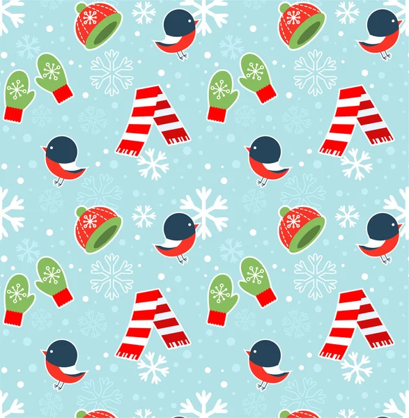 Winter Pattern — Stock Vector