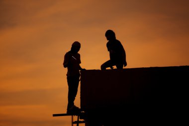işçi Kaynakçı Silhouettes