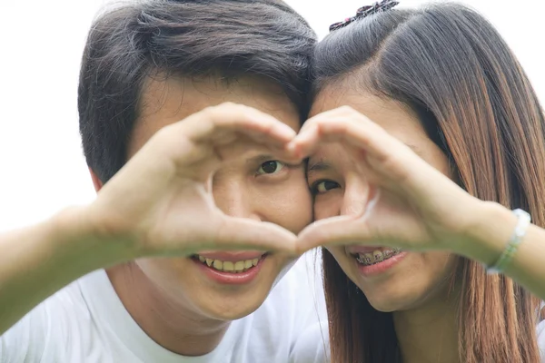 Amor forma mano — Foto de Stock