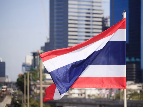 Bandeira nacional de Tailândia — Fotografia de Stock