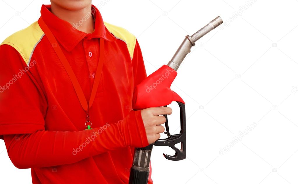 Gas Station Worker and service