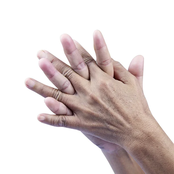 Closeup of senior hands — Stock Photo, Image