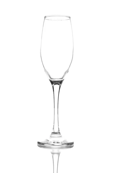 Empty champagne glass — Stock Photo, Image